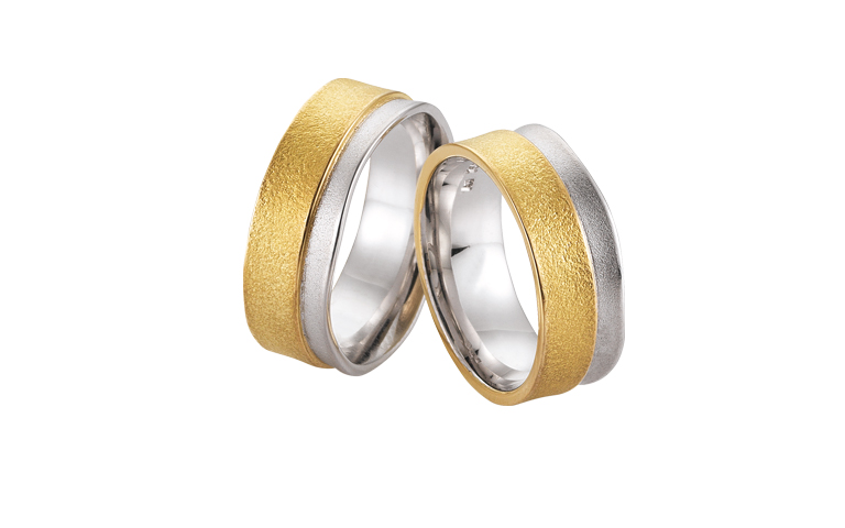 05305+05306-wedding rings, gold 750